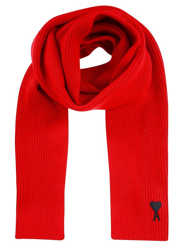 de Coeur Logo Embroidered Knit Scarf
