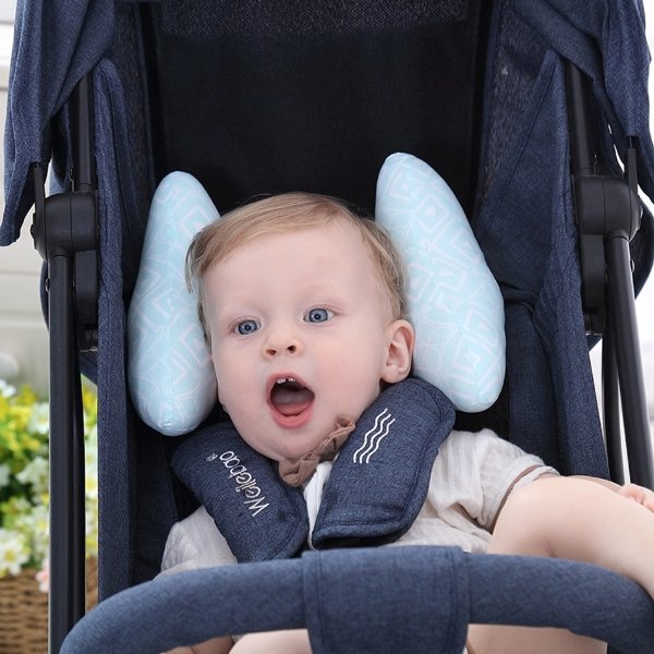 Baby Travel Car Seat Soft Breathable Neck Head Safety Rest Cushion Pillow