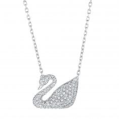 Crystal Swan Necklace