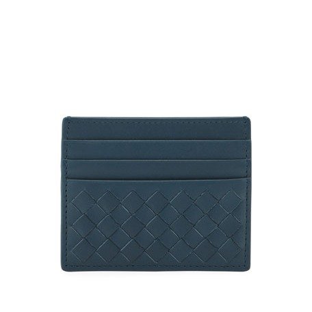 Men's Woven Leather Credit Card Case