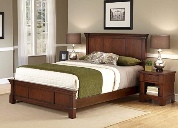 Home Styles The Aspen Collection King Bed and Night Stand