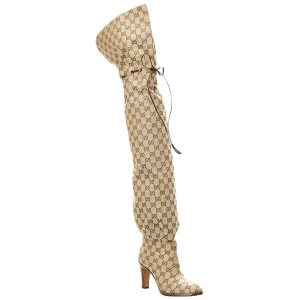 GG Canvas Over-The-Knee Boot
