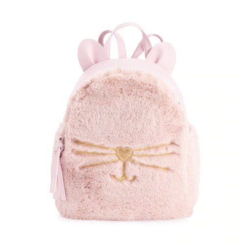 Faux-Fur Cat Mini Backpack
