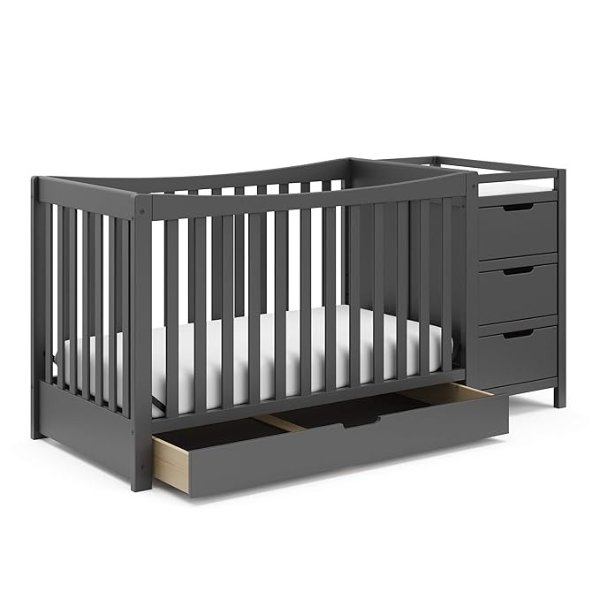 Graco Remi 4-in-1 Convertible Crib & Changer with Drawer