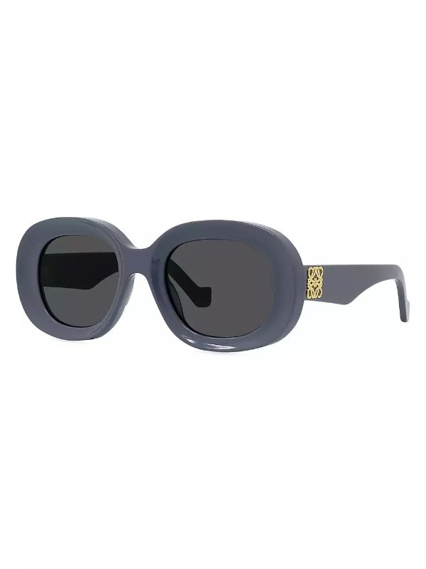Chunky Anagram 49MM Oval Sunglasses