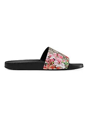 - GG Blooms Supreme Slide Sandals