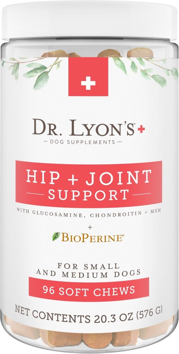 Hip & Joint Small and Medium Dog Soft Chew Supplement, 96 count - Chewy.com