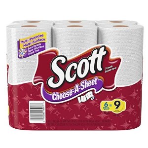 Scott Towels Mega Roll Choose A Size White, 6 ct