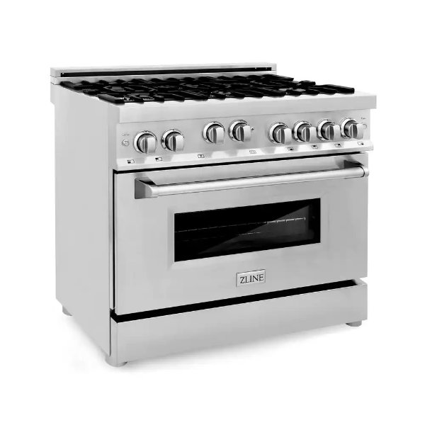 36" 4.6 cu. ft. Gas Range with Convection Gas Oven in Stainless Steel
