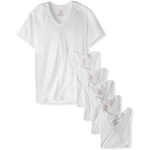 Hanes Men's 6 Pack Ultimate V-Neck T-Shirt