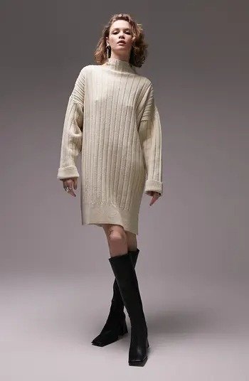Oversize Long Sleeve Sweater Dress
