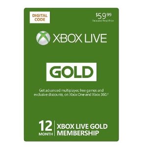 Xbox Live 12个金会员资格(email发送电子码)