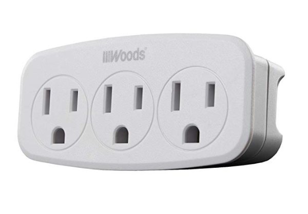 41013 Wall Adapter with 3 Grounded Power Outlets