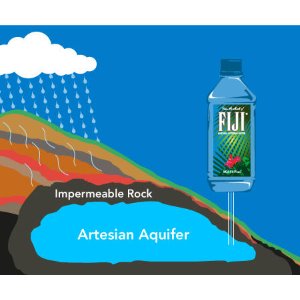 FIJI Natural Artesian Water, 33 Ounce Bottles (Pack of 12)