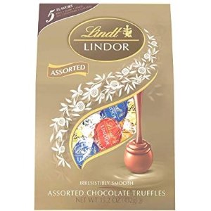 Lindt LINDOR Assorted Chocolate Truffles, Kosher, 15.2 Ounce Bag