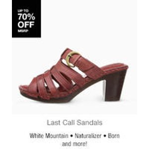Last Call Sandals Sale @ 6PM.com