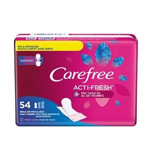 Carefree Acti-Fresh Ultra-Thin Panty Liners, Regular To Go, Fresh Scent - 54 Count
