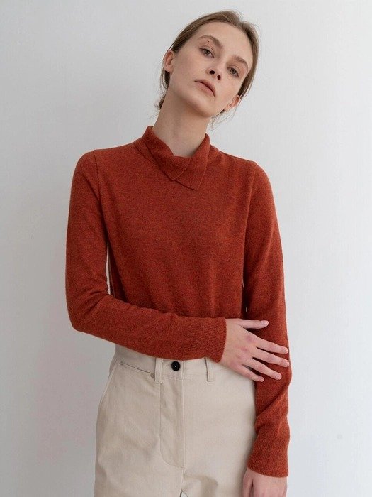 Cashmere Relaxed Sweater Orange