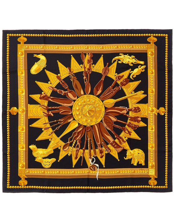 "Cuillers D'Afrique," by Caty Latham Silk Scarf