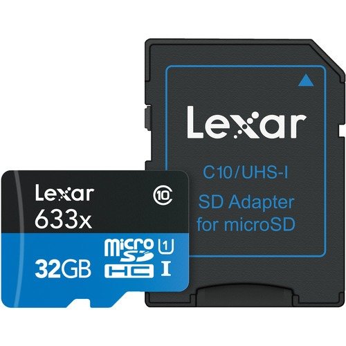 32GB High-Performance UHS-I microSDHC Memory Card with SD Adapter