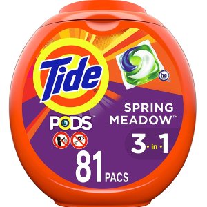 Tide Pods 3 in 1, Laundry Detergent Pacs, 81 Count