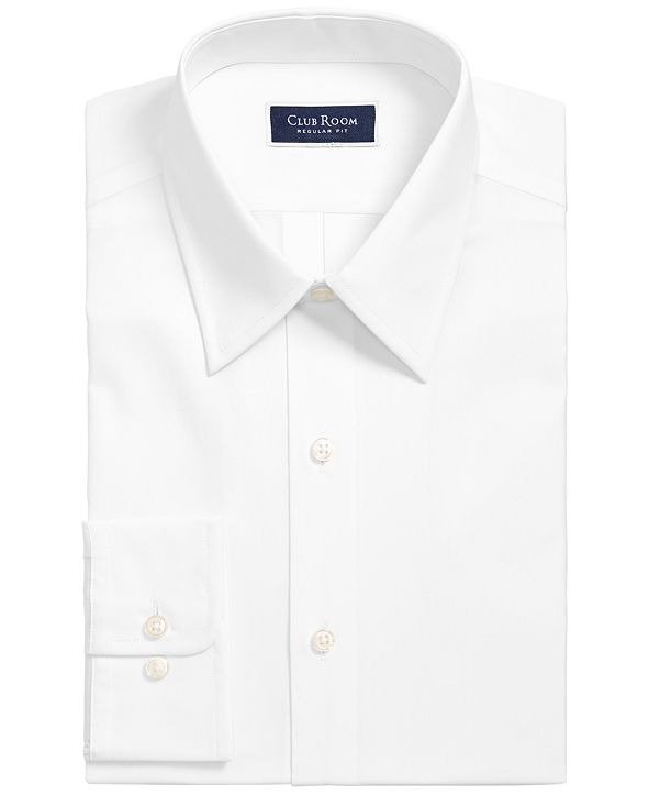 Men's Classic/Regular-Fit Solid Dress Shirt, Created for Macy's