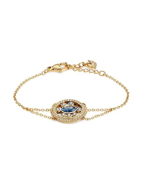 Goldtone & Swarovski Crystal Bracelet