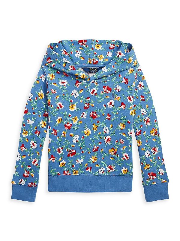Little Girl's & Girl's Floral Spa Terry Hoodie