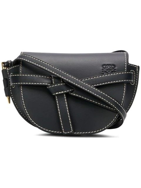 front knot rounded crossbody bag