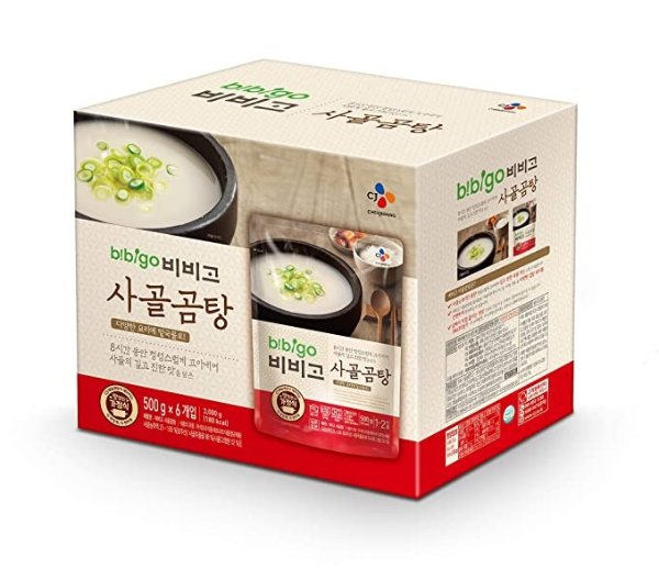 Korean Beef Bone Broth Soup, Ready-to-Eat, 17.7 Ounce (6-Pack)