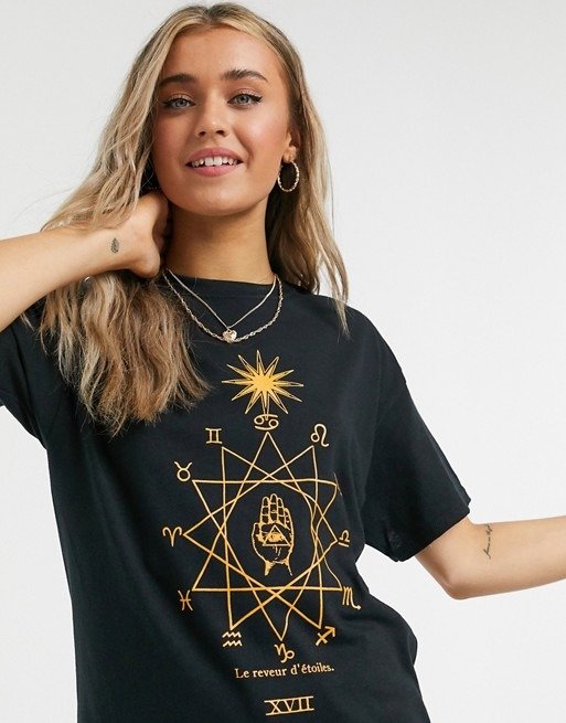 relaxed t-shirt with star dreamer print | ASOS