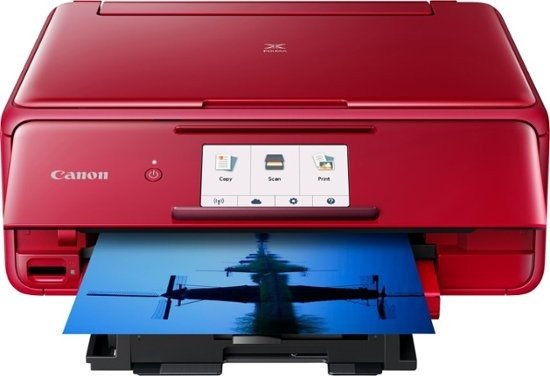 PIXMA TS8120 Wireless All-In-One Printer - Red
