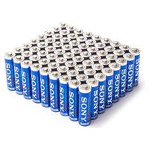 72-Pack of Sony Stamina Plus Alkaline AA or AAA Batteries