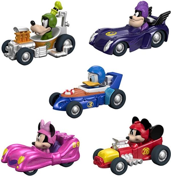 Fisher-Price Disney Mickey & the Roadster Racers, Hot Rod 5-Pack [Amazon Exclusive]