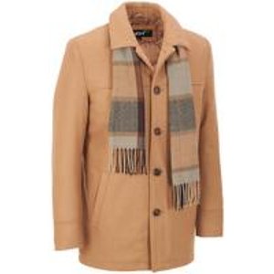 Wilsons Leather Men's Rivet Wool Coat 