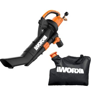Worx 12-Amp 3-in-1 Electric Leaf Blower/Mulcher/Vacuum with All Metal Mulching System