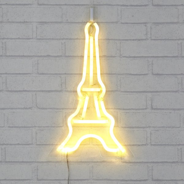 Eiffel Tower Flex Neon Light on Die Cut Frame - Walmart.com