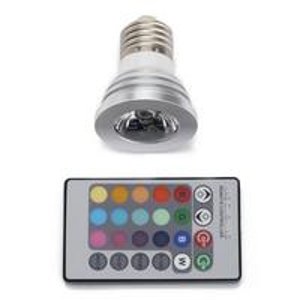 E-Goal 3W E27 Color Changing Light Bulb With Remote