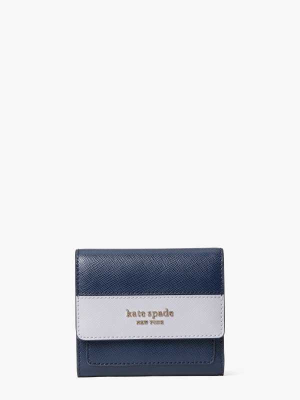 booked trifold flap wallet