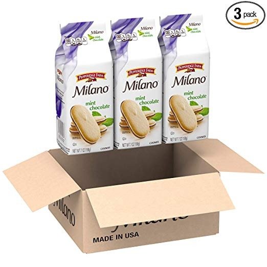 Milano, Cookies, Mint, 7 Ounce Bag, Pack of 3