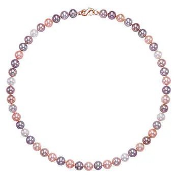 Freshwater Cultured 8-8.5mm Multi-Pink Pearl Strand With 14kt Rose Gold Clasp