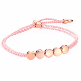 Linear Bead Friendship Bracelet/Ballet Pink