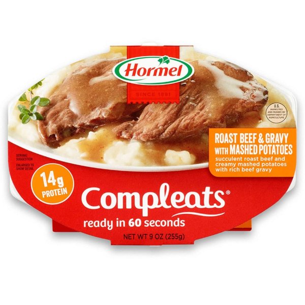 Hormel Compleats 微波速食牛肉土豆泥 9oz 6碗