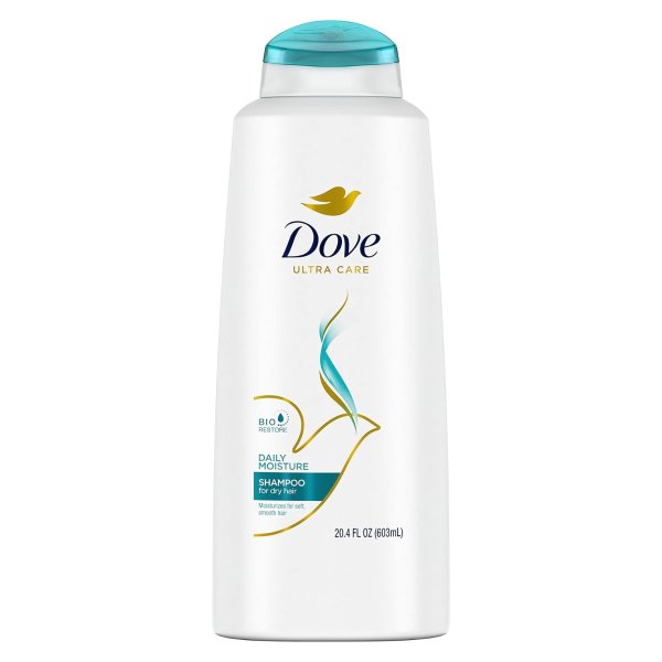 Dove Ultra Care Shampoo Daily Moisture for Dry Hair Shampoo with Bio-Restore Complex 20.4 oz