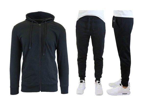 French Terry Hoodie & Jogger 2-Piece Lounge Set