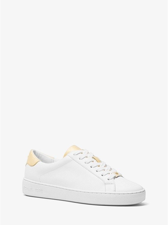 Irving Leather and Metallic Sneaker