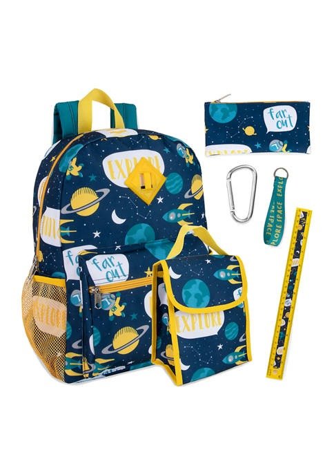 Space 6 in 1 Backpack Set