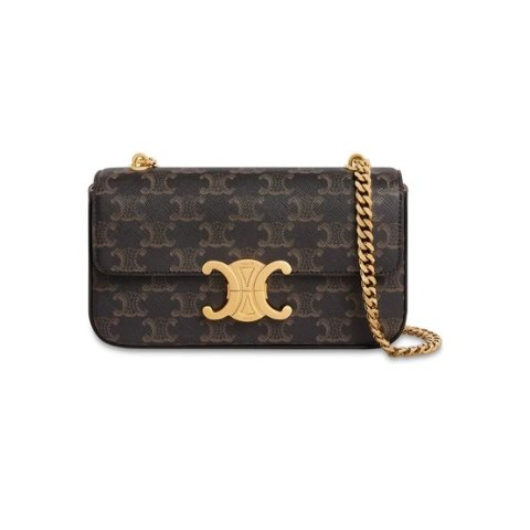 Celine - Medium Strap Ava Bag in Smooth Calfskin Brown for Women - 24S