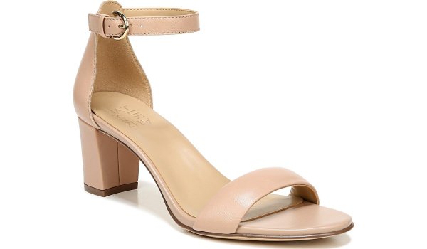 .com |Vera in Barely Nude Leather Sandals
