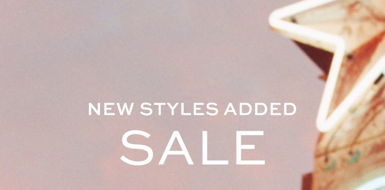 SALE: new styles added 上新